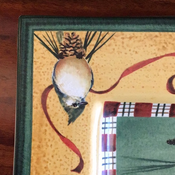 Lenox Winter Greetings Everyday Square Tray. - Picture 6 of 9